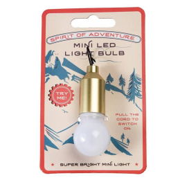 Brelok-  Świecąca Żarówka- Mini latarka w kolorze złotym