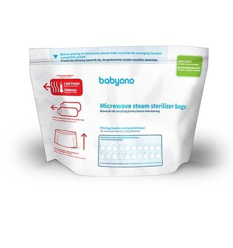 BABYONO Woreczki do sterylizacji w kuchence mikrofalowej 5 szt