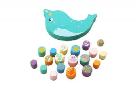 Adam Toys Gra zręcznościowa Balansujący Delfinek - Jednorożec Morski