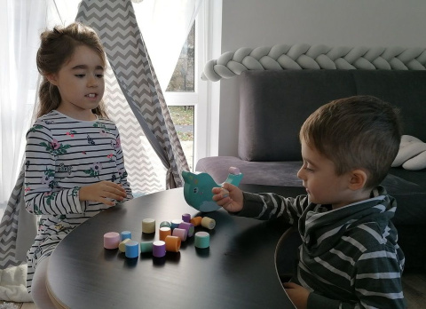 Adam Toys Gra zręcznościowa Balansujący Delfinek - Jednorożec Morski