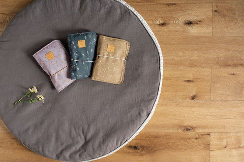 Lassig Przewijak podróżny z etui na akcesoria Dots curry Casual Label