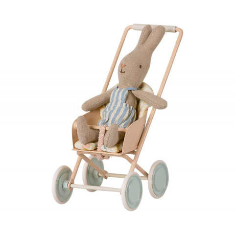 Maileg Wózek spacerówka- Mikro Stroller - Powder