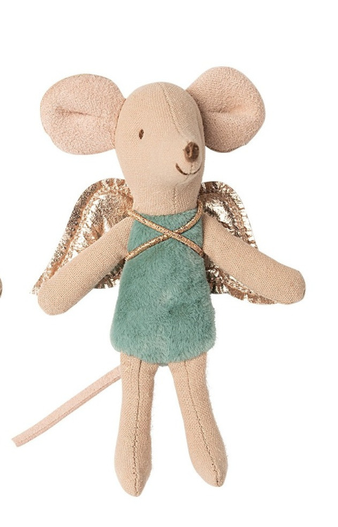 Maileg Myszka wróżka - Little Fairy mouse - kolor miętowy