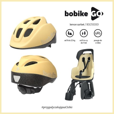 Bobike Kask Go size S - LEMON 52-56cm