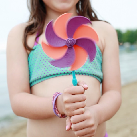 B.toys Torba z akcesoriami do piasku Pomarańczowa B. Ready Beach Bag