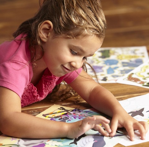 Melissa & Doug Naklejki wielokrotnego użytku - krajobrazy świat zwierząt