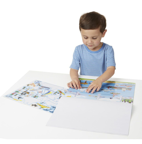 Melissa & Doug Naklejki wielokrotnego użytku - pojazdy