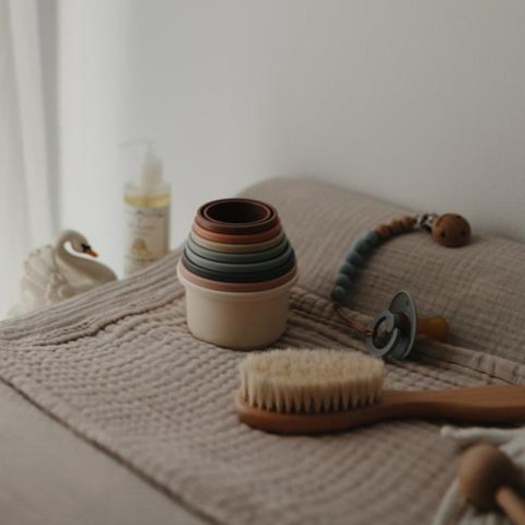 Mushie Wieża z kubeczków Stacking Tower 8el CLASSIC