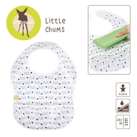 Lassig Śliniak wodoodporny 6m+ Little Chums Kot