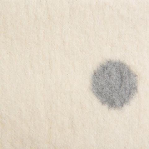 Zaffiro Kocyk bawełniany dziecięcy do wózka - grochy szaro-kremowe