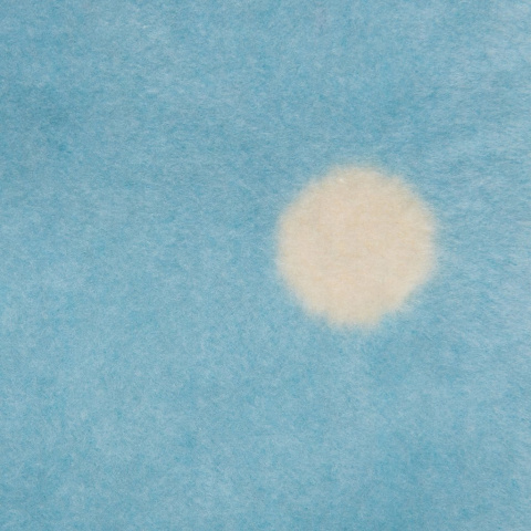 Zaffiro Kocyk bawełniany dziecięcy do wózka - grochy niebiesko-kremowe