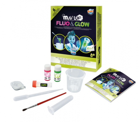 Buki Mini lab FLUO&GLOW 6 eksperymentów 3011