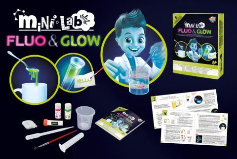 Buki Mini lab FLUO&GLOW 6 eksperymentów 3011