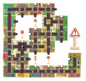 Djeco Puzzle ulice w mieście ze znakami drogowymi DJ07161