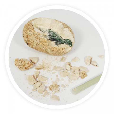 Buki Jajko dinozaura skamielina + figurka D6O