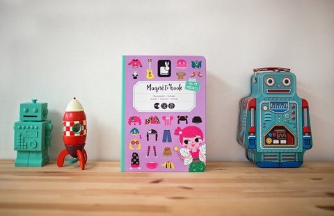 JANOD Magnetyczna Układanka Kostiumy Dziewczynka Magnetibook