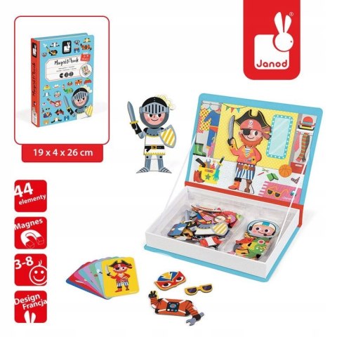 Janod Magnetyczna układanka Kostiumy Magnetibook