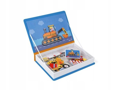 Janod Magnetyczna układanka Magnetibook pojazdy