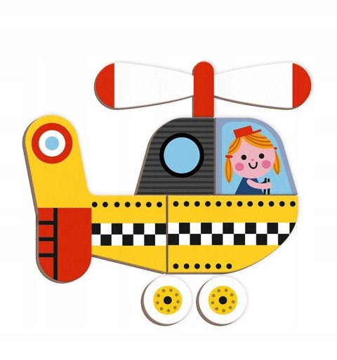 Janod Magnetyczna układanka Magnetibook pojazdy