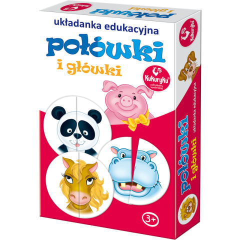 Kukuryku - Gra edukacyjna Połówki i główki | wiek 3+