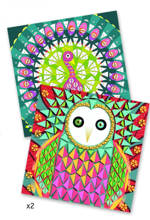 Djeco Mozaiki piankowe PAW I SOWA DJ08888