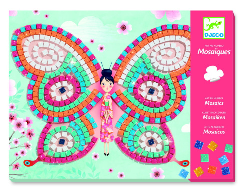 Djeco Mozaiki MOTYLKI 2arkusze + naklejki DJ08898