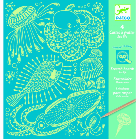 Djeco Wydrapywanka świecąca w ciemności MORSKIE ŻYCIE DJ09729