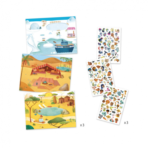 Djeco Zestaw kalkomanii - KRAINY DJ09560