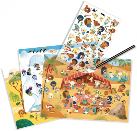 Djeco Zestaw kalkomanii - KRAINY DJ09560