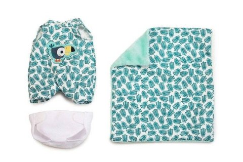 LILLIPUTIENS Lalka w koszyczku + ubranko + kocyk Ari 12 m+