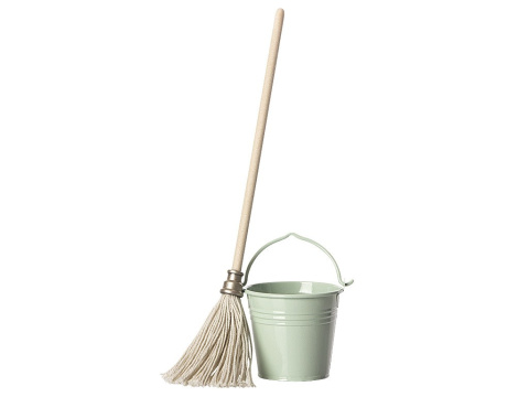 Maileg Mop i wiaderko Akcesoria dla lalek - Bucket and Mop