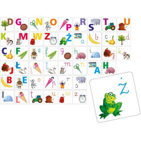 Adamigo Literki Małe i Duże Memory 3+