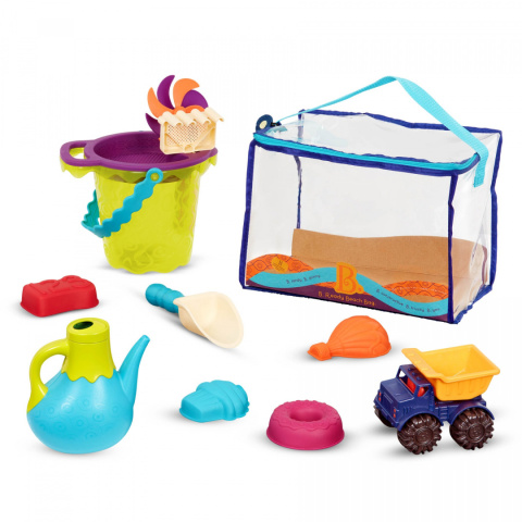 B.toys Torba z akcesoriami do piasku Niebieska B. Ready Beach Bag