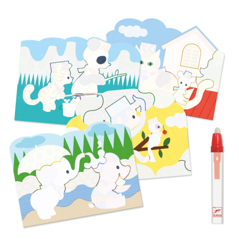 Djeco Wodne Kolorowanki Ukryte WYPRAWY 18m+ DJ09065