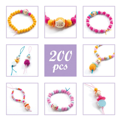 Djeco Zestaw do tworzenia biżuterii PERŁY i FIGURKI DJ09819