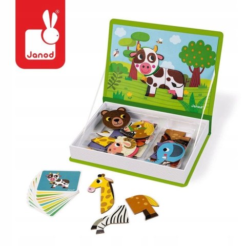 Janod Magnetyczna układanka Magnetibook Zwierzęta