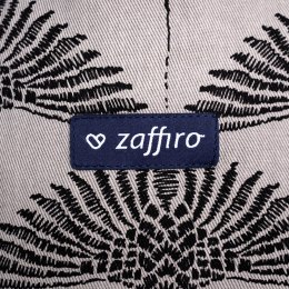 ZAFFIRO Chusta wiązana tkana do noszenia dzieci - grey fern