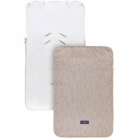 Zaffiro Śpiworek 5w1 śpiwór do wózka i fotelika - beige leaves BEBE