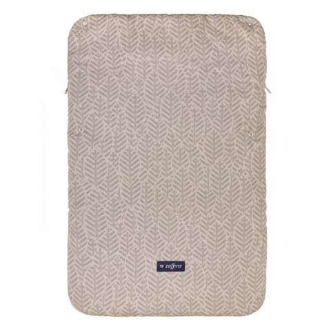 Zaffiro Śpiworek 5w1 śpiwór do wózka i fotelika - beige leaves BEBE
