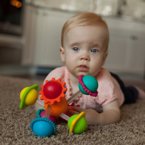 Fat Brain Toys Grzechotka Wimzle - Sensoryczna Przygoda