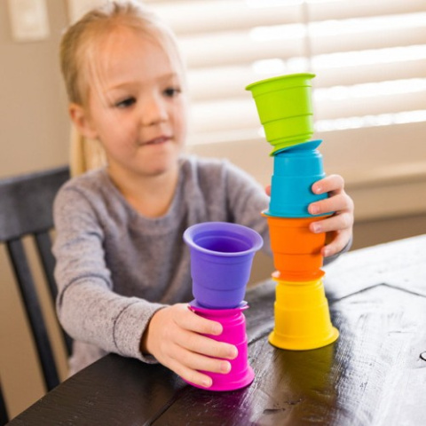 Fat Brain Toys Kubeczki Przyssawki silikonowe 6szt