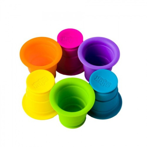 Fat Brain Toys Kubeczki Przyssawki silikonowe 6szt
