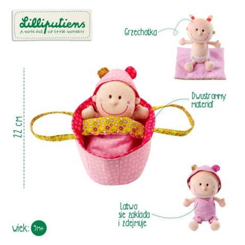 Lalka w koszyczku- 9 m+