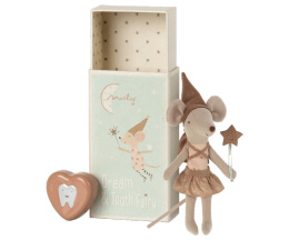 Maileg Myszka Zębowa Wróżka w pudełku - Tooth fairy mouse in matchbox - Rose