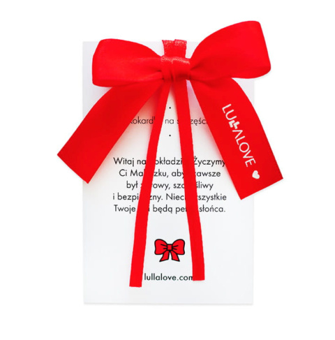 Lullalove Czerwona kokardka na szczęście