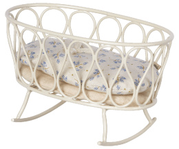 Maileg Kołyska ze śpiworkiem dla myszek - blue