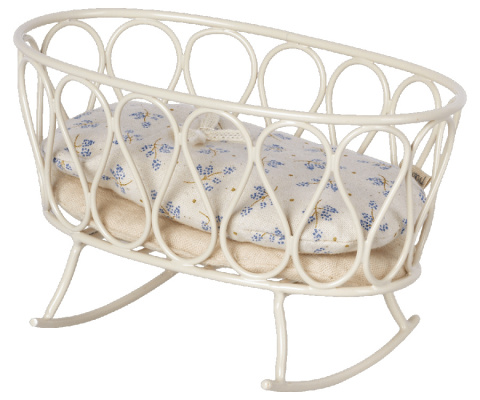 Maileg Kołyska ze śpiworkiem dla myszek - blue