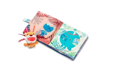 LILLIPUTIENS Książeczka z mini-pacynką wielofunkcyjna Lew Jack 9 m +