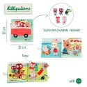 LILLIPUTIENS Książeczka z mini-przytulankami wielofunkcyjna "Louise i przyjaciele" Jednorożec Louise 12 m+