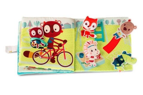 LILLIPUTIENS Książeczka z mini-przytulankami wielofunkcyjna "Louise i przyjaciele" Jednorożec Louise 12 m+